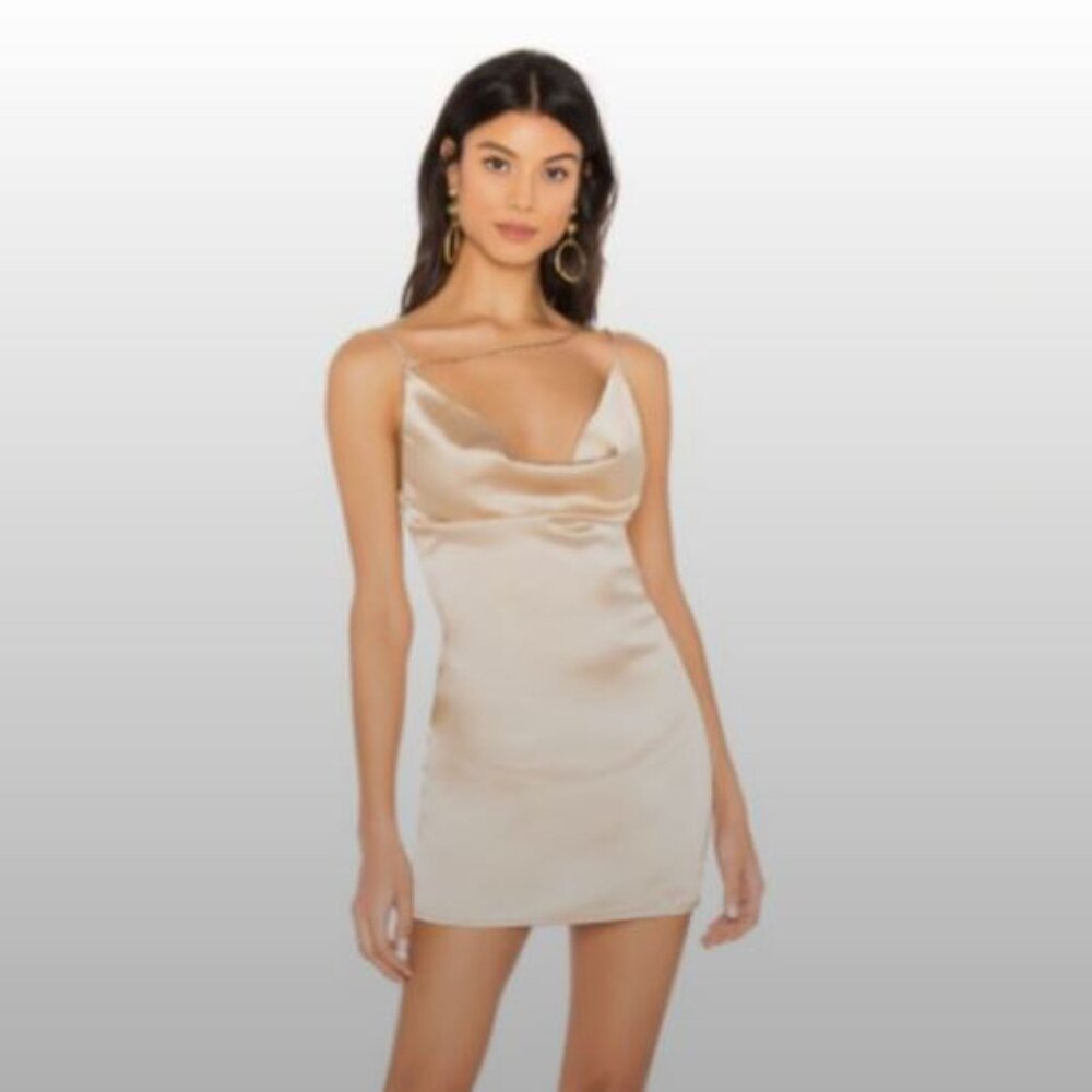 Revolve Superdown Zahra Asymmetrical Cowl Dress